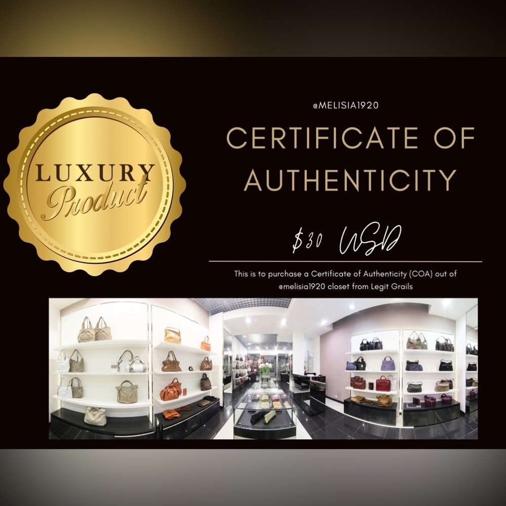 Certificate of Authenticity (COA)